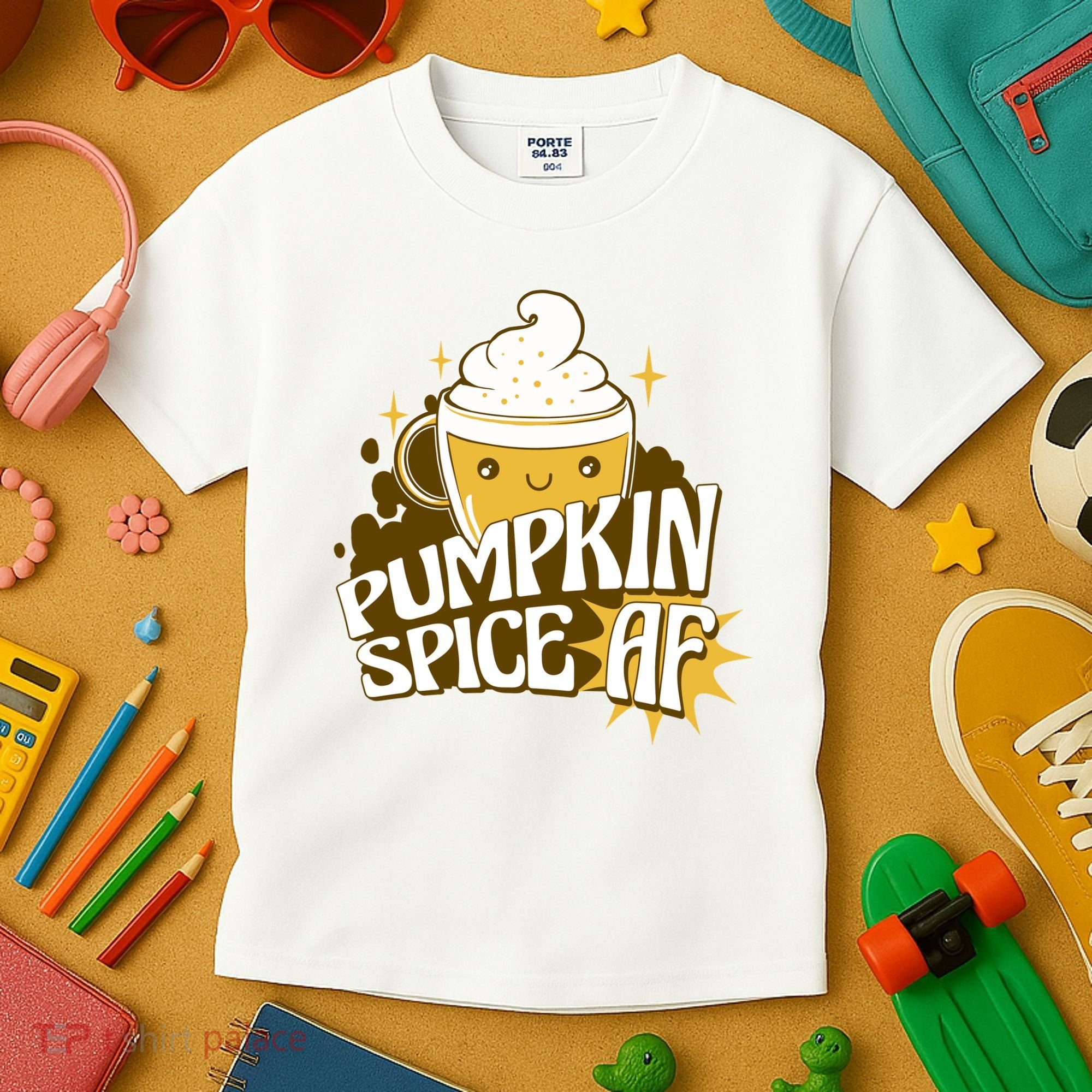 Pumpkin Spice AF Cute Gift Kids T-Shirt