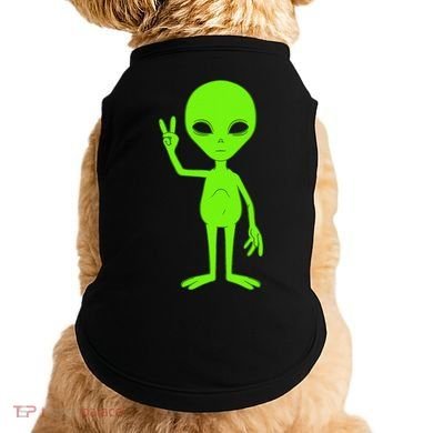 Peace Sign Alien Roswell Doggie Tank