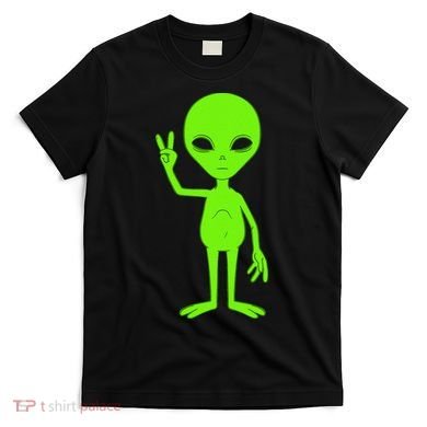 Peace Sign Alien Roswell T-Shirt