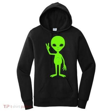 Peace Sign Alien Roswell Women's Hoodie
