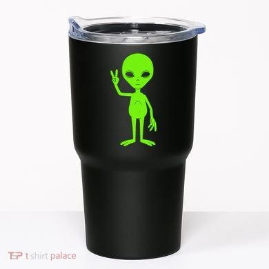 Peace Sign Alien Roswell Tumbler