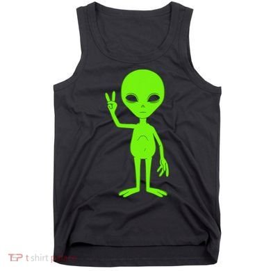 Peace Sign Alien Roswell Tank Top