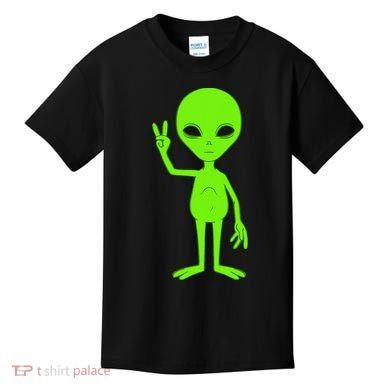 Peace Sign Alien Roswell Kids T-Shirt