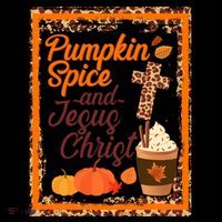 Pumpkin Spice And Jesus Christ Autumn Fall Leopard Print Coffee Mug thumb 5