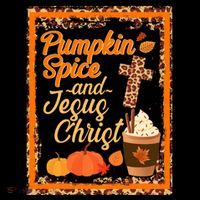 Pumpkin Spice And Jesus Christ Autumn Fall Leopard Print Toddler Hoodie thumb 2