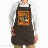 Pumpkin Spice And Jesus Christ Autumn Fall Leopard Print Apron thumb 2