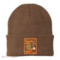 Pumpkin Spice And Jesus Christ Autumn Fall Leopard Print Beanie thumb 0