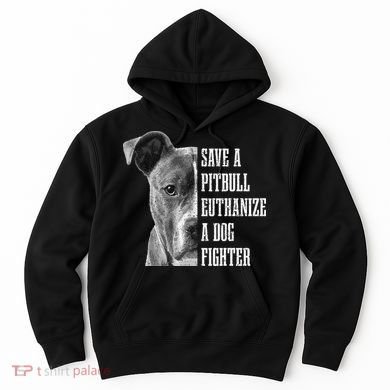 Pitbull Save A Pitbull Funny Dog Rescue Pitbull Mom Dad Hoodie