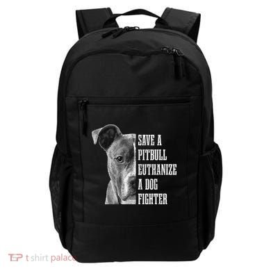 Pitbull Save A Pitbull Funny Dog Rescue Pitbull Mom Dad Backpack