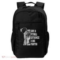 Pitbull Save A Pitbull Funny Dog Rescue Pitbull Mom Dad Backpack thumb 0