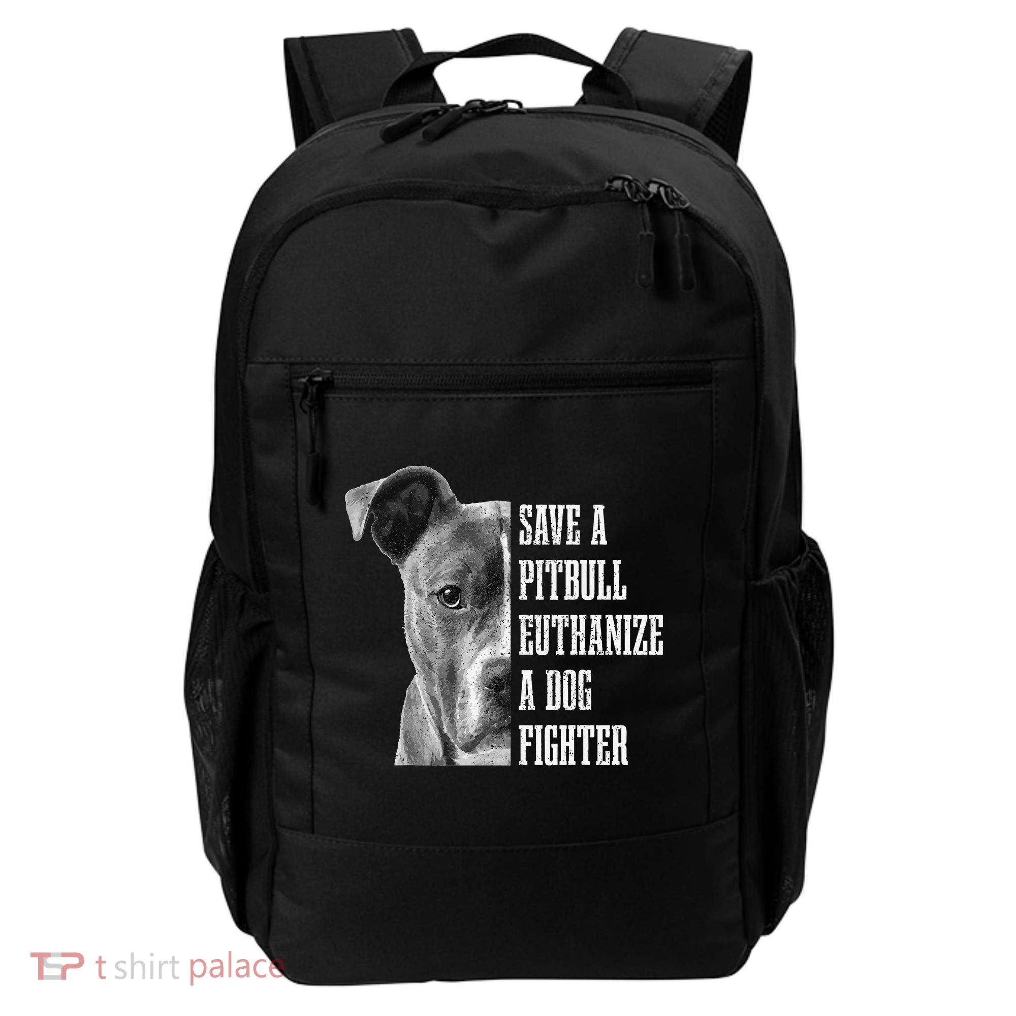 Pitbull Save A Pitbull Funny Dog Rescue Pitbull Mom Dad Backpack