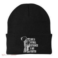 Pitbull Save A Pitbull Funny Dog Rescue Pitbull Mom Dad Beanie thumb 0