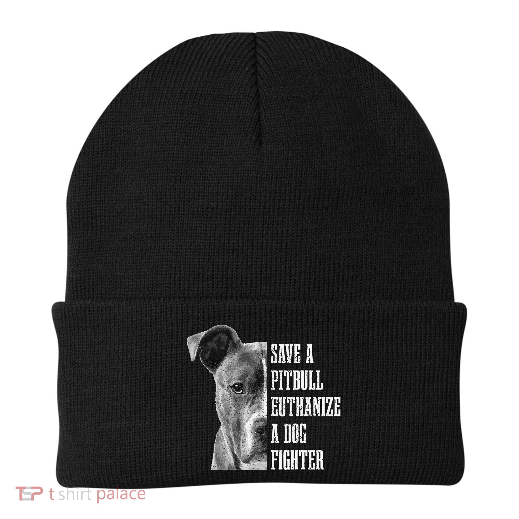 Pitbull Save A Pitbull Funny Dog Rescue Pitbull Mom Dad Beanie