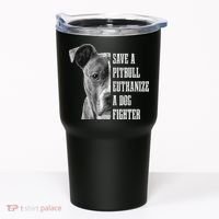 Pitbull Save A Pitbull Funny Dog Rescue Pitbull Mom Dad Tumbler thumb 0