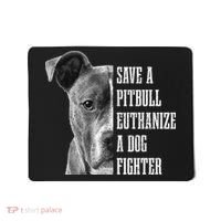 Pitbull Save A Pitbull Funny Dog Rescue Pitbull Mom Dad Mousepad thumb 0