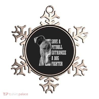 Pitbull Save A Pitbull Funny Dog Rescue Pitbull Mom Dad Ornament