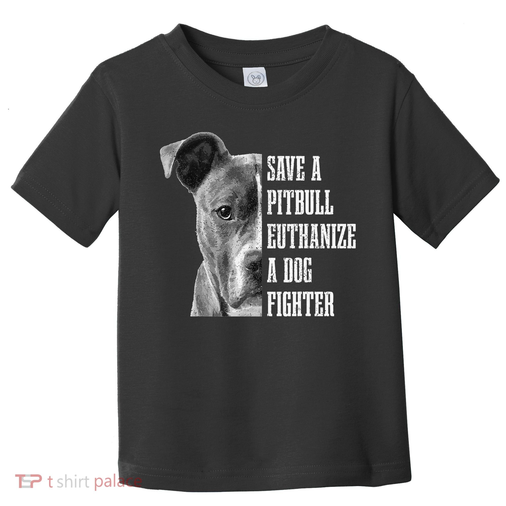 Pitbull Save A Pitbull Funny Dog Rescue Pitbull Mom Dad Toddler T-Shirt