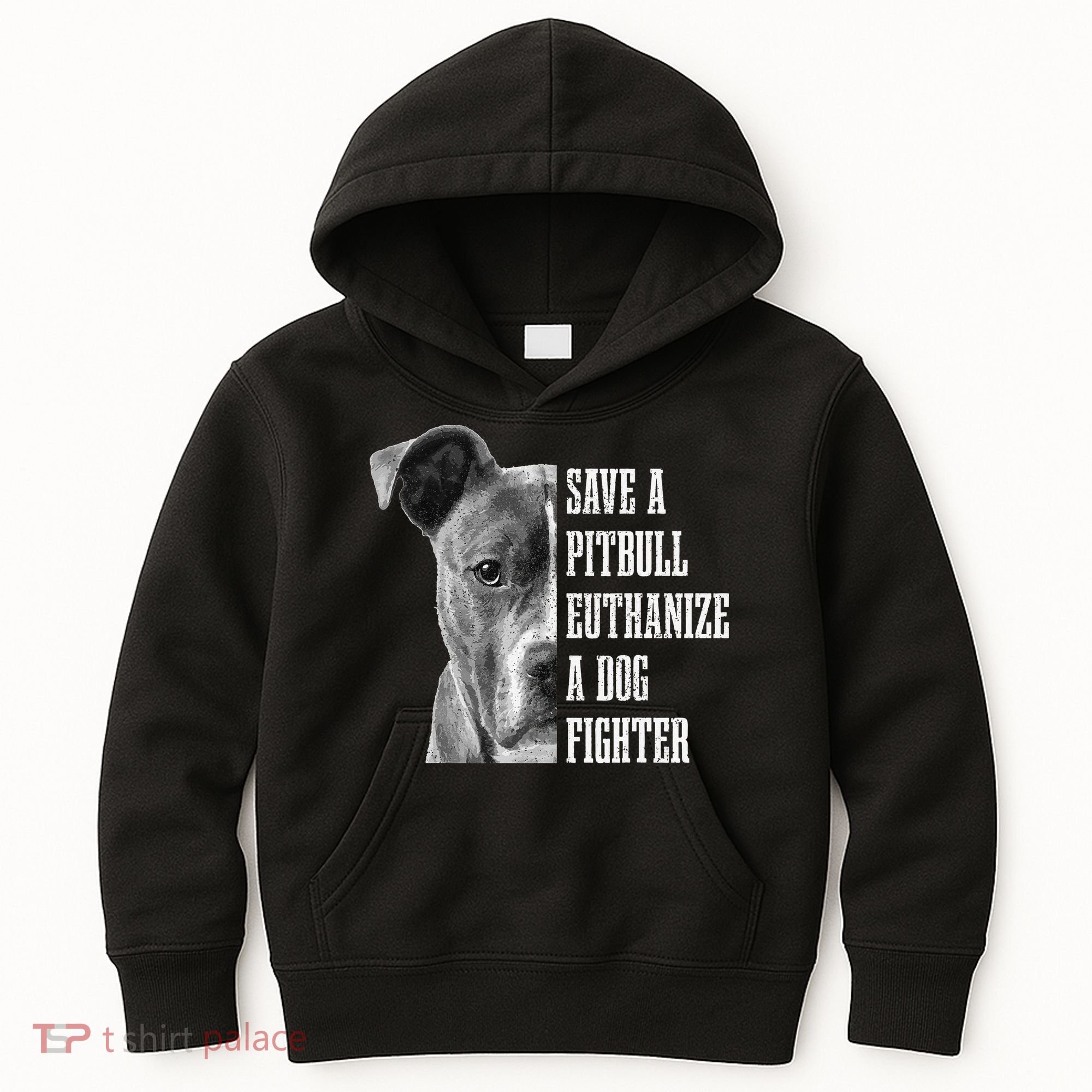 Pitbull Save A Pitbull Funny Dog Rescue Pitbull Mom Dad Kids Hoodie
