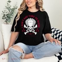 Predator Skull Ain't Got Time To Bleed Military Distressed Comfort Colors T-Shirt thumb 2