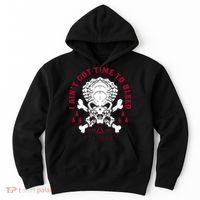 Predator Skull Ain't Got Time To Bleed Military Distressed Hoodie thumb 0