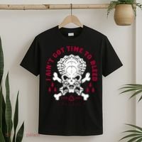Predator Skull Ain't Got Time To Bleed Military Distressed T-Shirt thumb 2