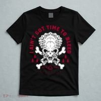 Predator Skull Ain't Got Time To Bleed Military Distressed T-Shirt thumb 5