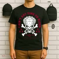 Predator Skull Ain't Got Time To Bleed Military Distressed T-Shirt thumb 6