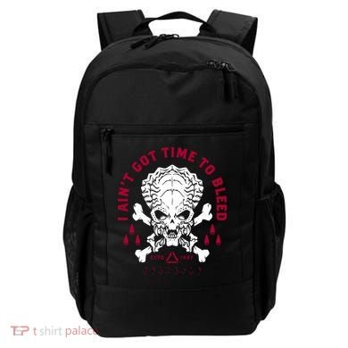 Predator Skull Ain't Got Time To Bleed Military Distressed Backpack