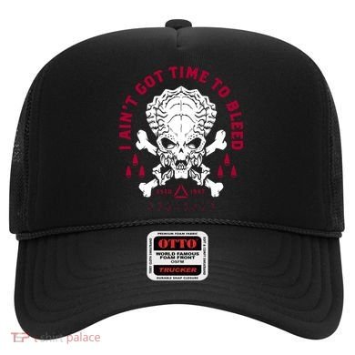 Predator Skull Ain't Got Time To Bleed Military Distressed Hat