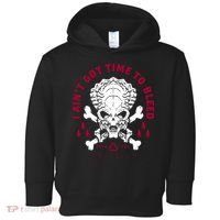 Predator Skull Ain't Got Time To Bleed Military Distressed Toddler Hoodie thumb 0