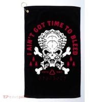 Predator Skull Ain't Got Time To Bleed Military Distressed Golf Towel thumb 0