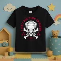 Predator Skull Ain't Got Time To Bleed Military Distressed Toddler T-Shirt thumb 3