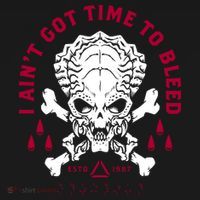 Predator Skull Ain't Got Time To Bleed Military Distressed Toddler T-Shirt thumb 4