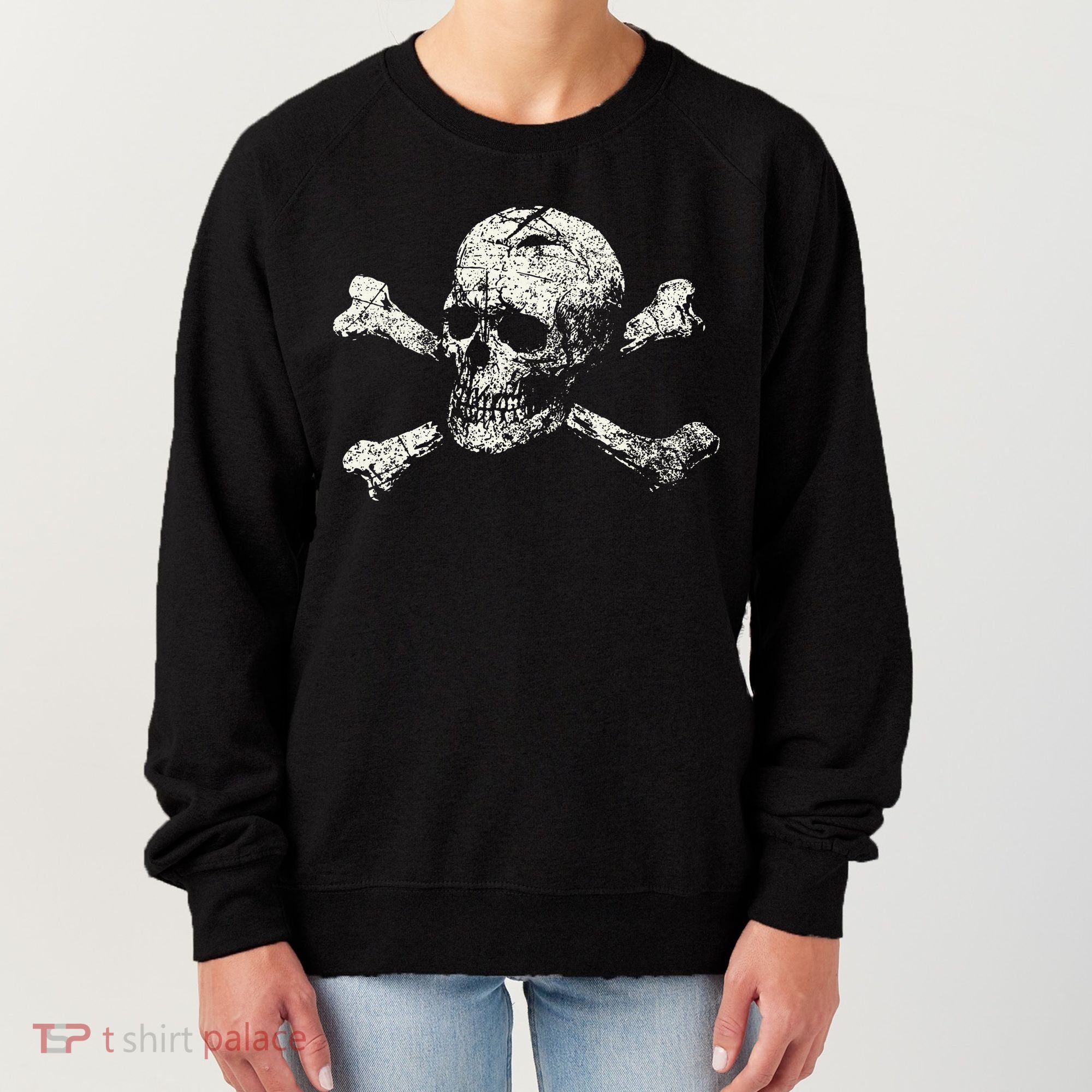 Pirate Skull And Crossbones Flag Women's Sweatshirt