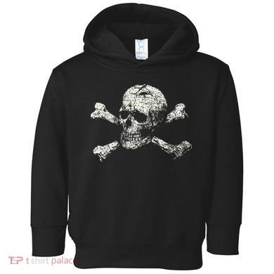 Pirate Skull And Crossbones Flag Toddler Hoodie