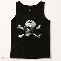 Pirate Skull And Crossbones Flag Tank Top thumb 2