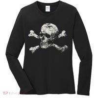 Pirate Skull And Crossbones Flag Women's Long Sleeve Shirt thumb 0
