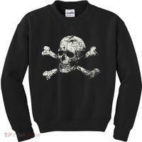 Pirate Skull And Crossbones Flag Kids Sweatshirt thumb 0