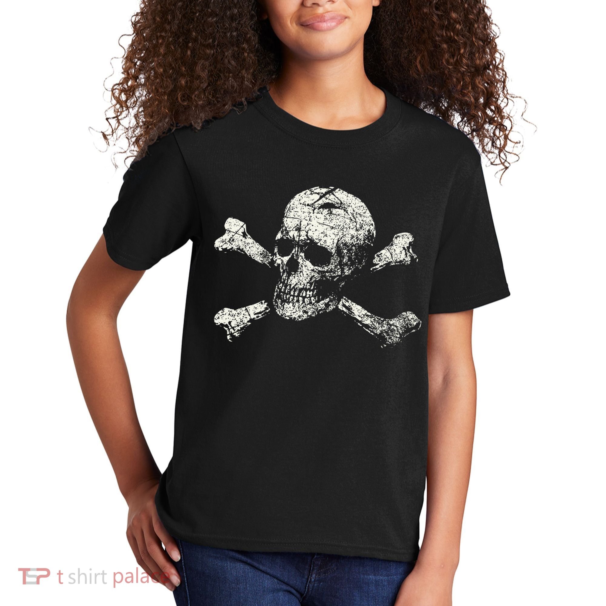 Pirate Skull And Crossbones Flag Kids T-Shirt