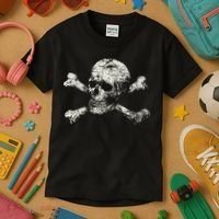 Pirate Skull And Crossbones Flag Kids T-Shirt thumb 3