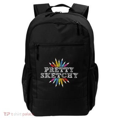 Pretty Sketchy Artist Drawing Sketching Colored Pencils Backpack