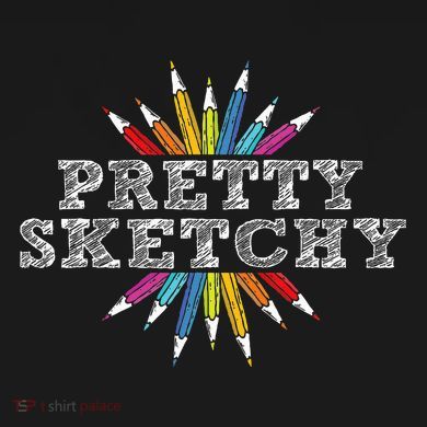 Pretty Sketchy Artist Drawing Sketching Colored Pencils Toddler Hoodie