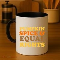 Pumpkin Spice And Equal Rights Coffee Mug thumb 4