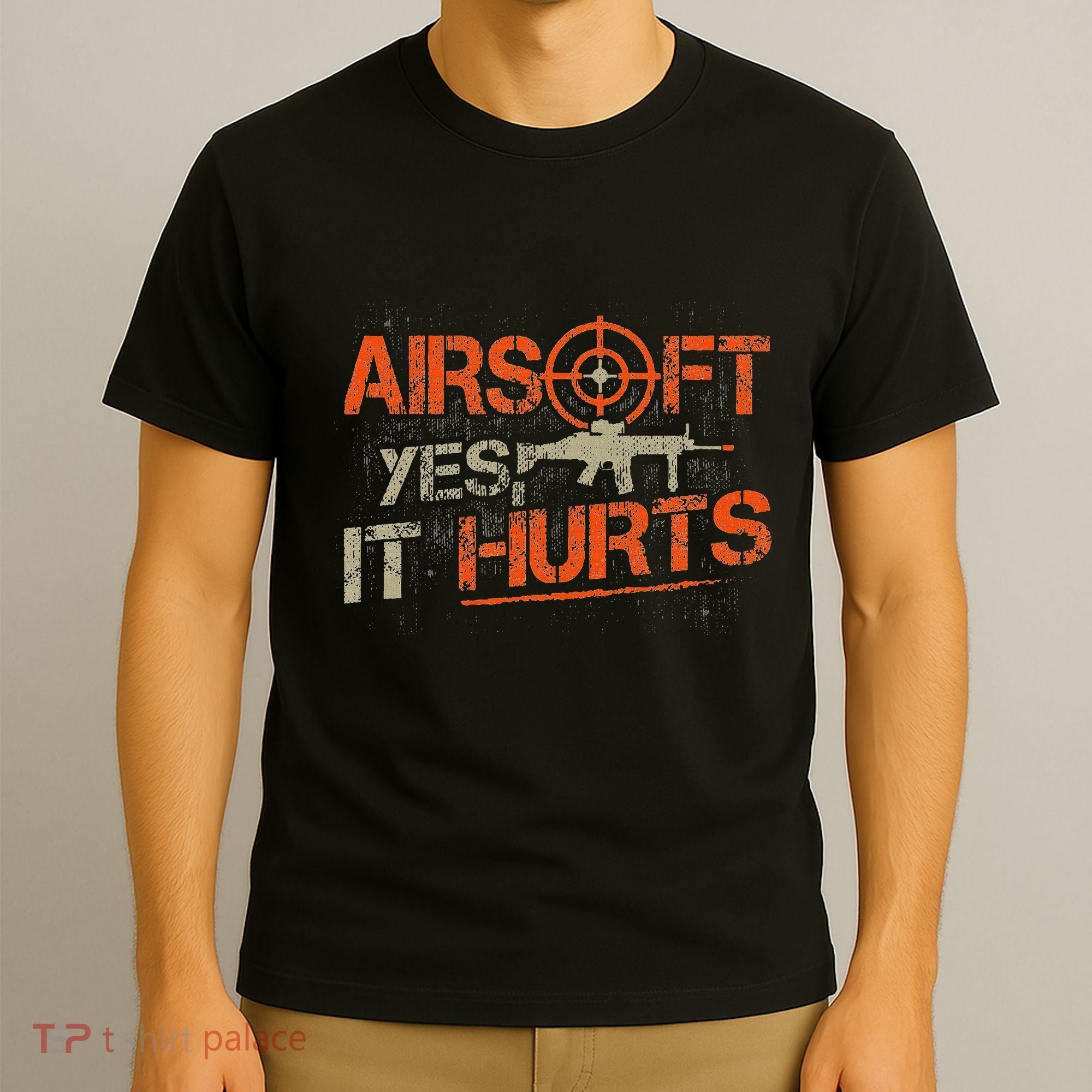 Paintball Sport Airsoft Yes It Hurts Paint Ball Target T-Shirt