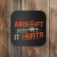 Paintball Sport Airsoft Yes It Hurts Paint Ball Target Coaster thumb 0