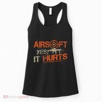 Paintball Sport Airsoft Yes It Hurts Paint Ball Target Women's Tank Top thumb 0