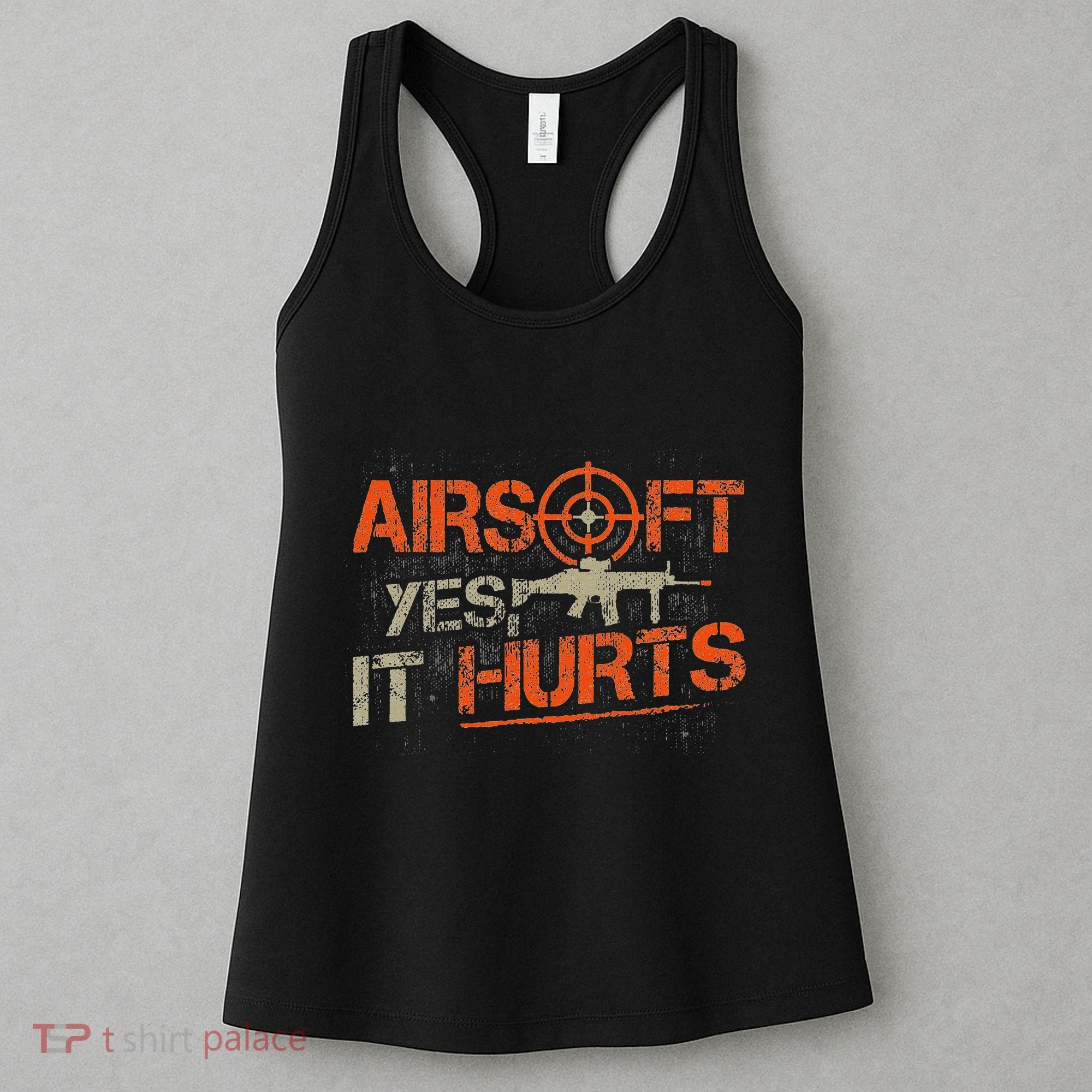 Paintball Sport Airsoft Yes It Hurts Paint Ball Target Women's Tank Top
