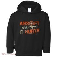 Paintball Sport Airsoft Yes It Hurts Paint Ball Target Toddler Hoodie thumb 0