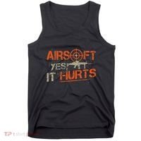 Paintball Sport Airsoft Yes It Hurts Paint Ball Target Tank Top thumb 0