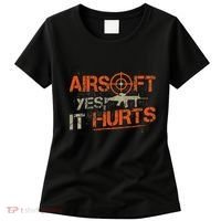 Paintball Sport Airsoft Yes It Hurts Paint Ball Target Women's T-Shirt thumb 0